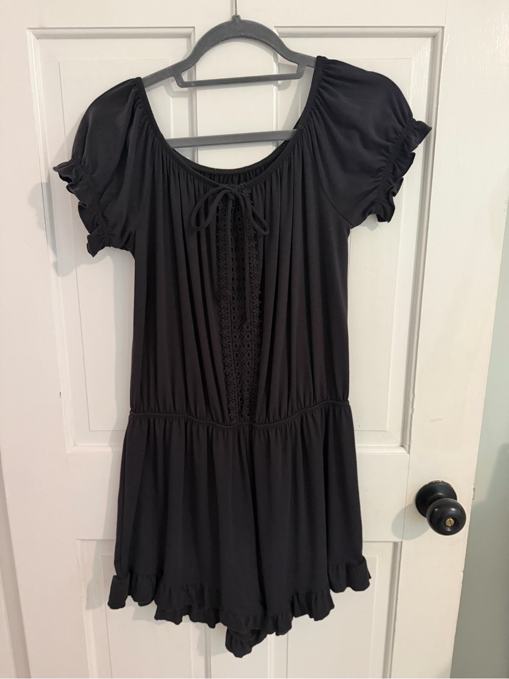 Levi's Black Scoop-Neck Romper